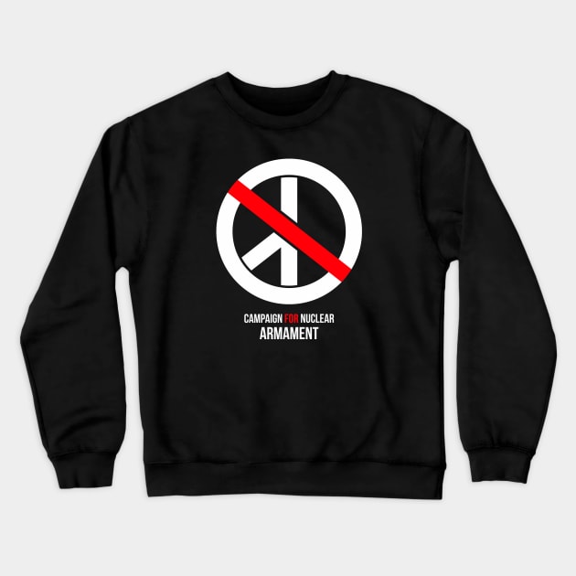 Campaign for Nuclear Armament CND parody Crewneck Sweatshirt by mubays